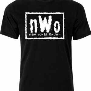 New World Order NWO Logo WCW Pro Wrestling Fan Classic Graphic Statement T-Shirt